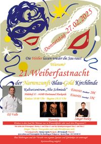 Plakat Weiberfastnacht 2025